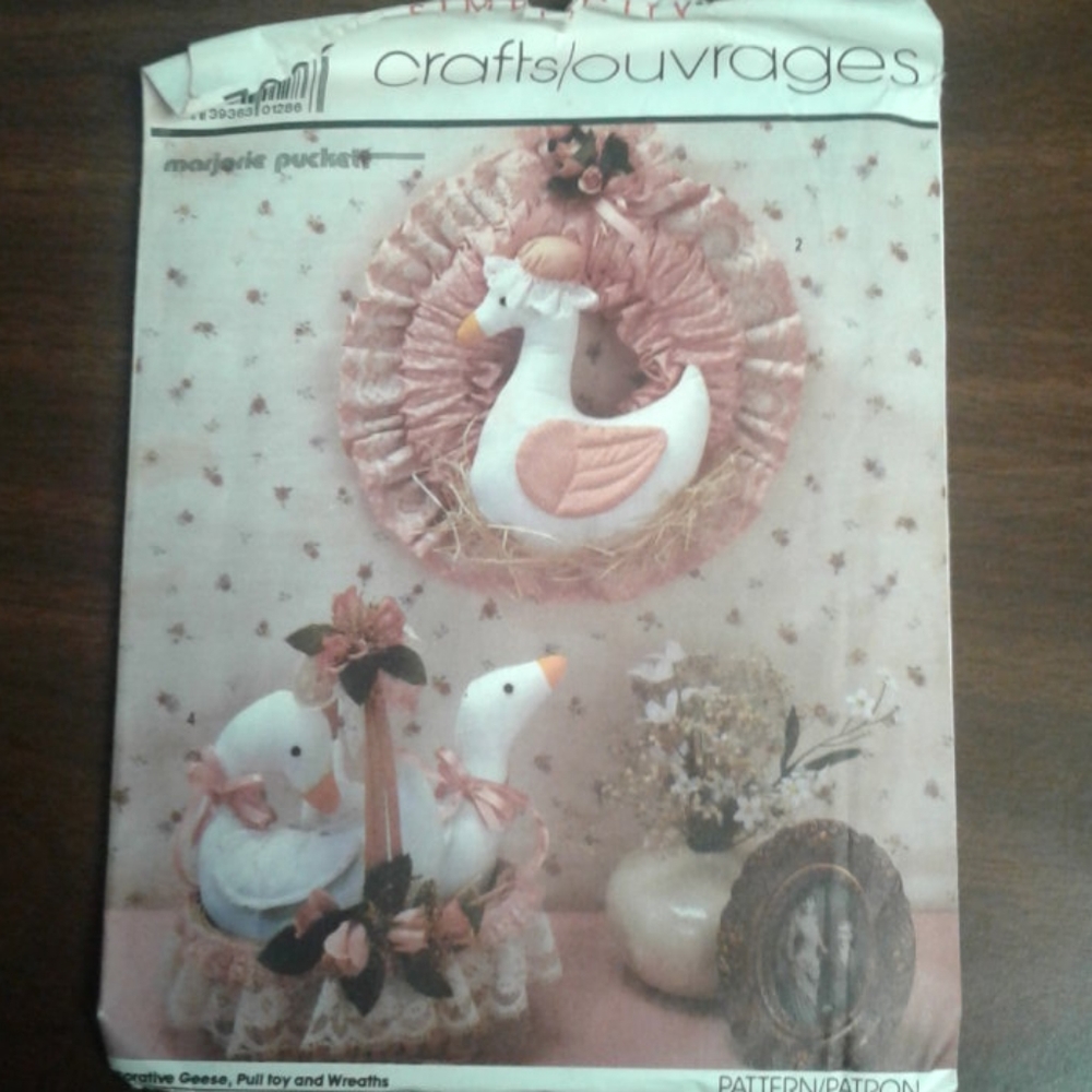 Simplicity Animal Critter Craft Sewing Patterns 7043 7360 Geese Cow Mouse - Picture 2 of 5